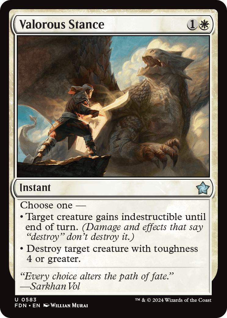 Valorous Stance [583] [Foundations] [Non-Foil]