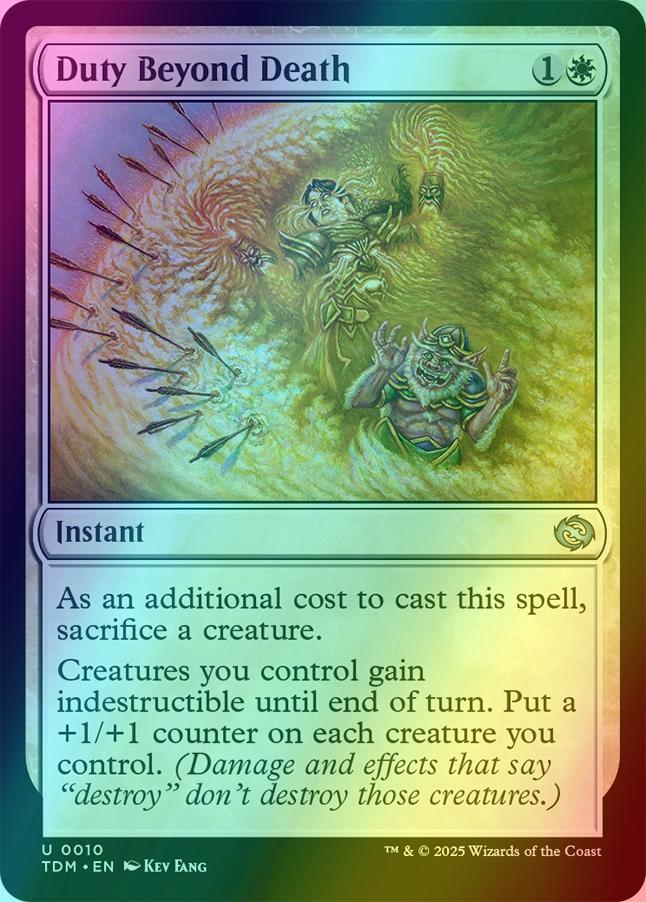 Duty Beyond Death [10] [Tarkir: Dragonstorm] [Foil]