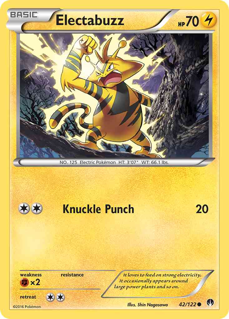 Electabuzz - 42/122 - Common [xy9-42] [Reverse Holo]