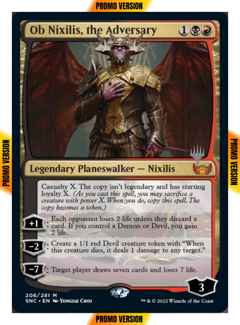 Ob Nixilis, the Adversary [Promo Pack] [206p] [Streets of New Capenna: Promos] [Non-Foil]
