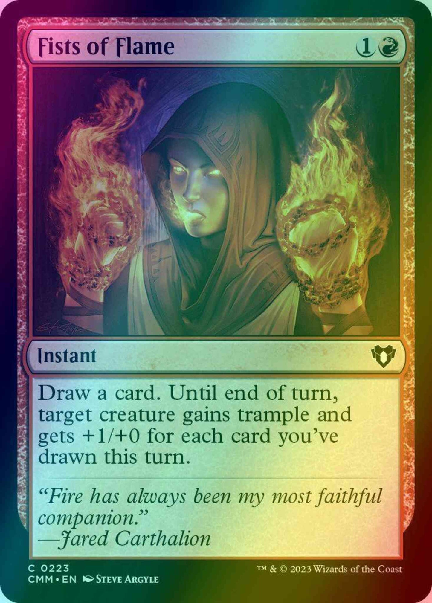 Fists of Flame [223] [Commander Masters] [Foil]