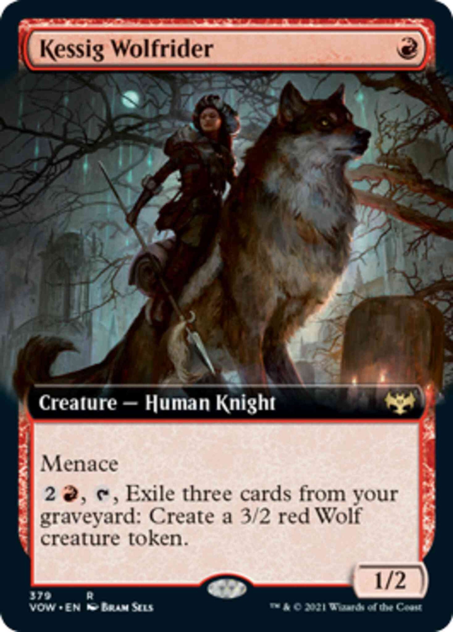 Kessig Wolfrider [379] [Extended Art] [Innistrad: Crimson Vow] [Non-Foil]