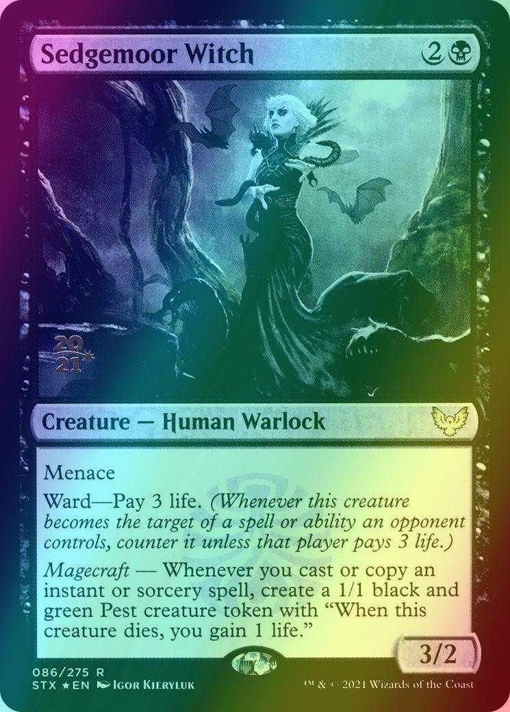 Sedgemoor Witch [Prerelease] [86s] [Strixhaven: School of Mages Promos] [Foil]