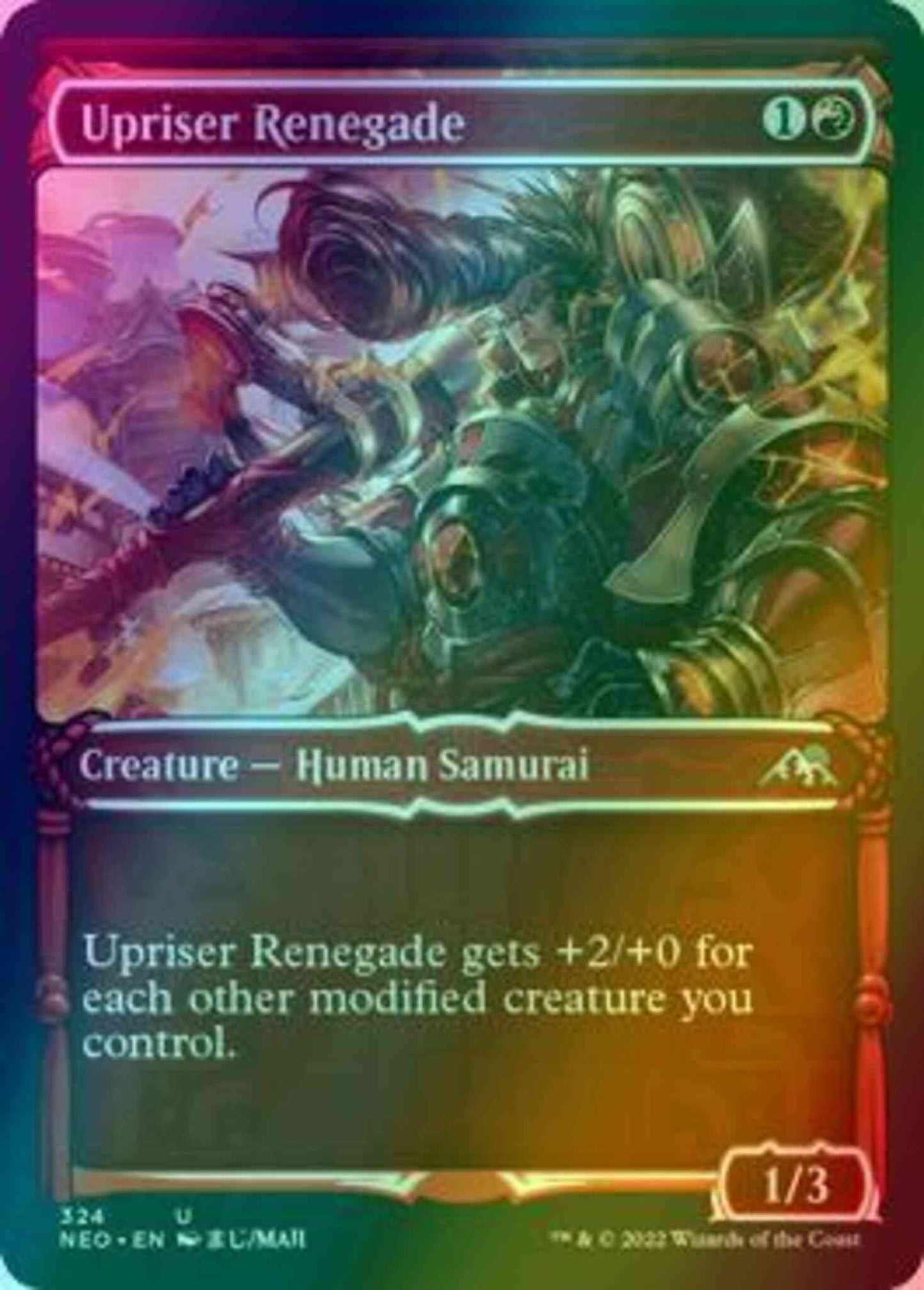 Upriser Renegade [324] [Samurai Showcase] [Kamigawa: Neon Dynasty] [Foil]