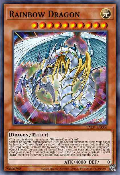 Rainbow Dragon - TAEV-EN006 - Secret Rare - 1st Edition