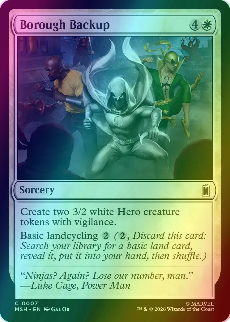 Borough Backup [7] [Marvel Super Heroes] [Foil]