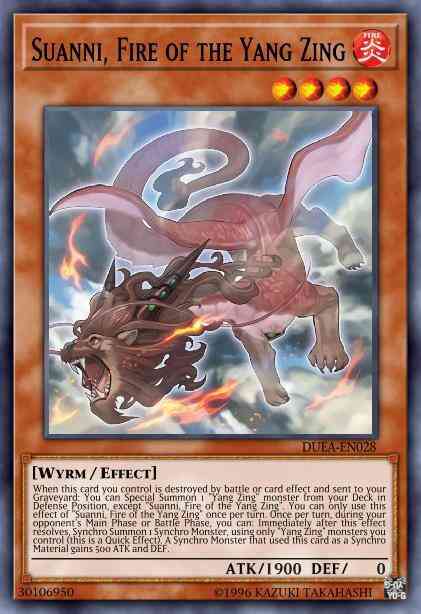 Suanni, Fire of the Yang Zing - DUEA-EN028 - Super Rare - Unlimited