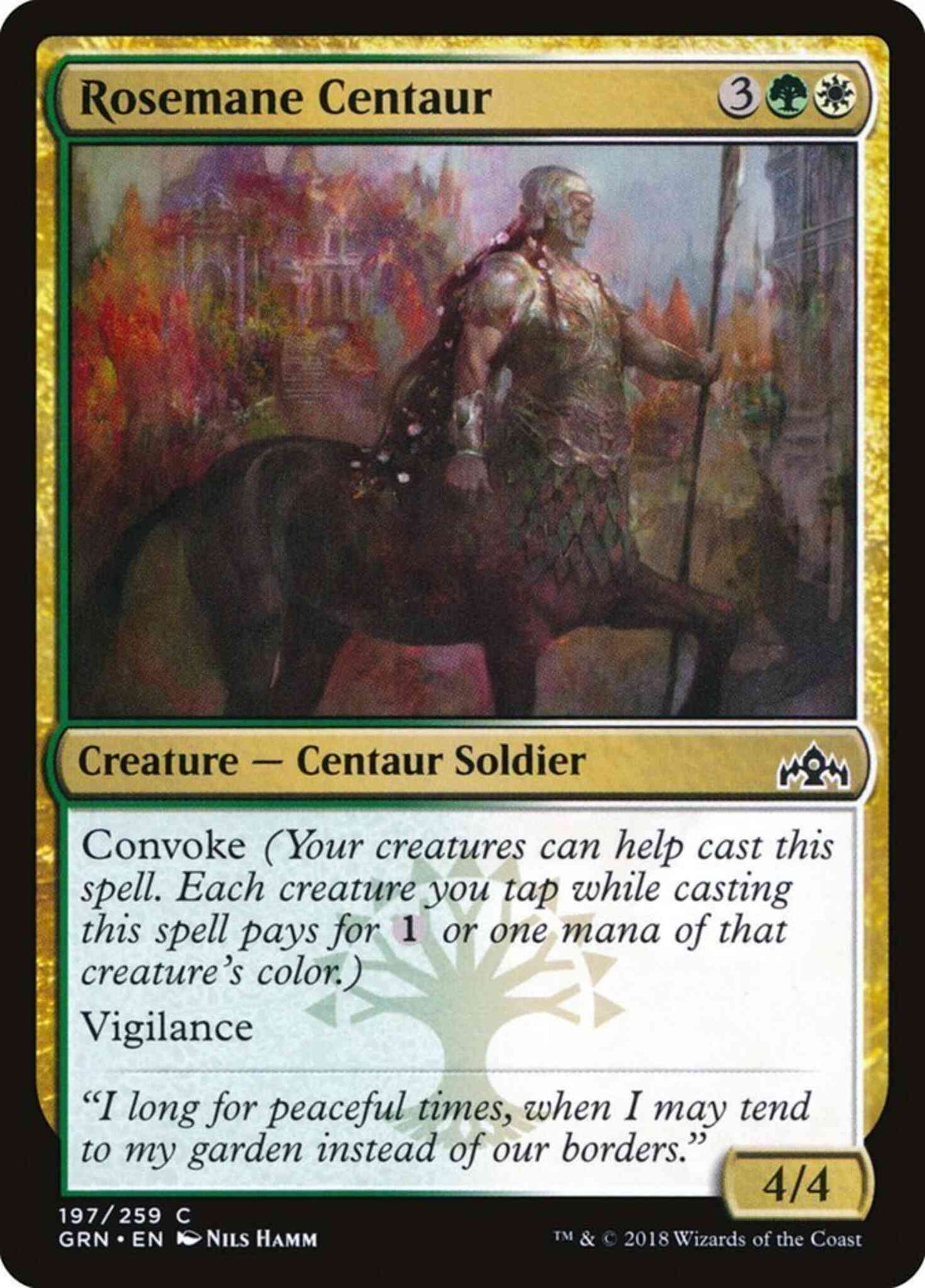 Rosemane Centaur [197] [Guilds of Ravnica] [Non-Foil]