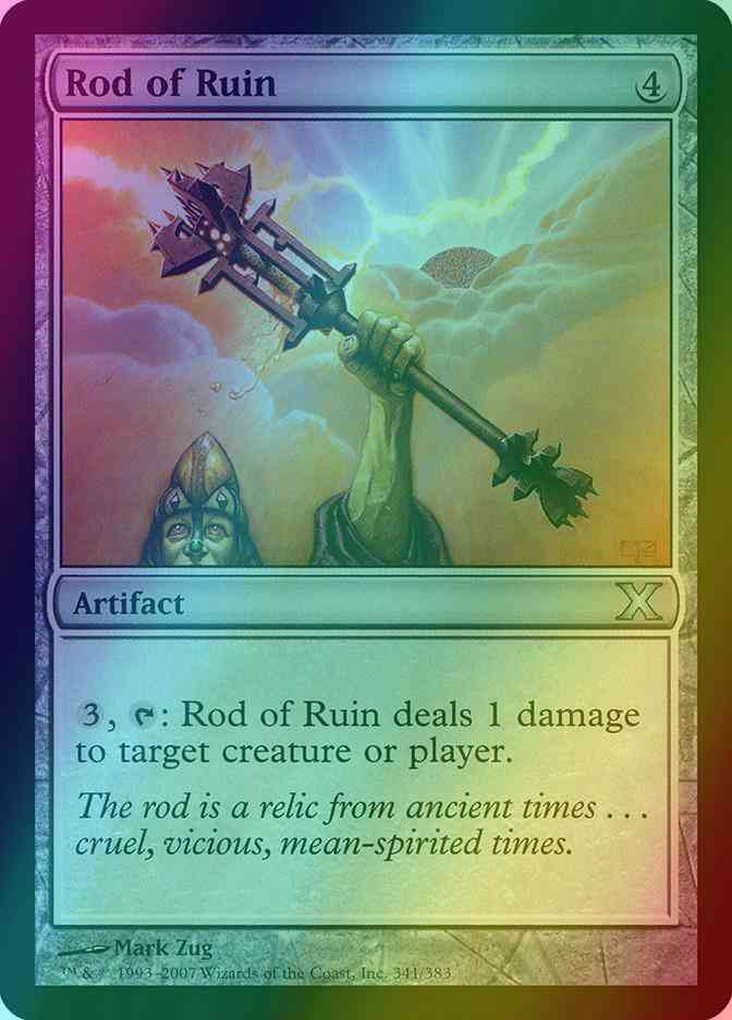 Rod of Ruin [341] [Tenth Edition] [Foil]