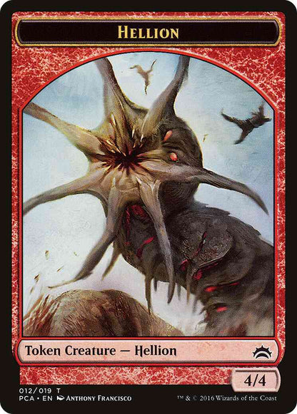 Hellion Token (12) // Zombie Token (09) [Planechase Anthology Tokens] [Non-Foil]