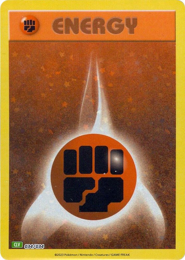 Basic Fighting Energy - 034/034 - Promo - CLV [tcgc-CLV034] [Holo]
