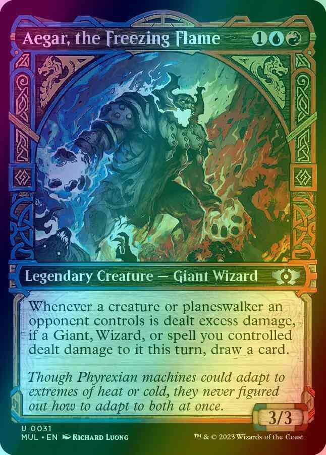 Aegar, the Freezing Flame [31] [Planar Showcase] [Multiverse Legends] [Foil]
