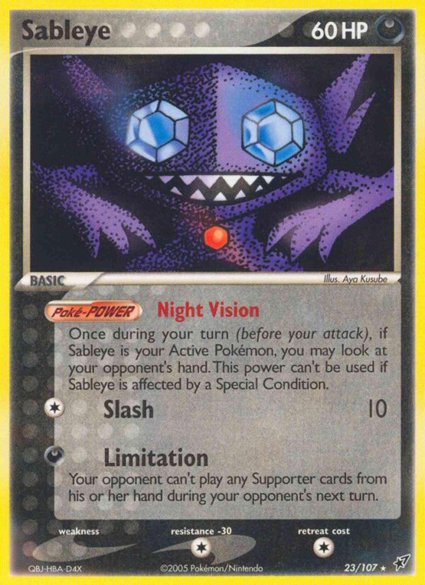 Sableye - 23/107 - Rare [ex8-23] [Non-Holo]