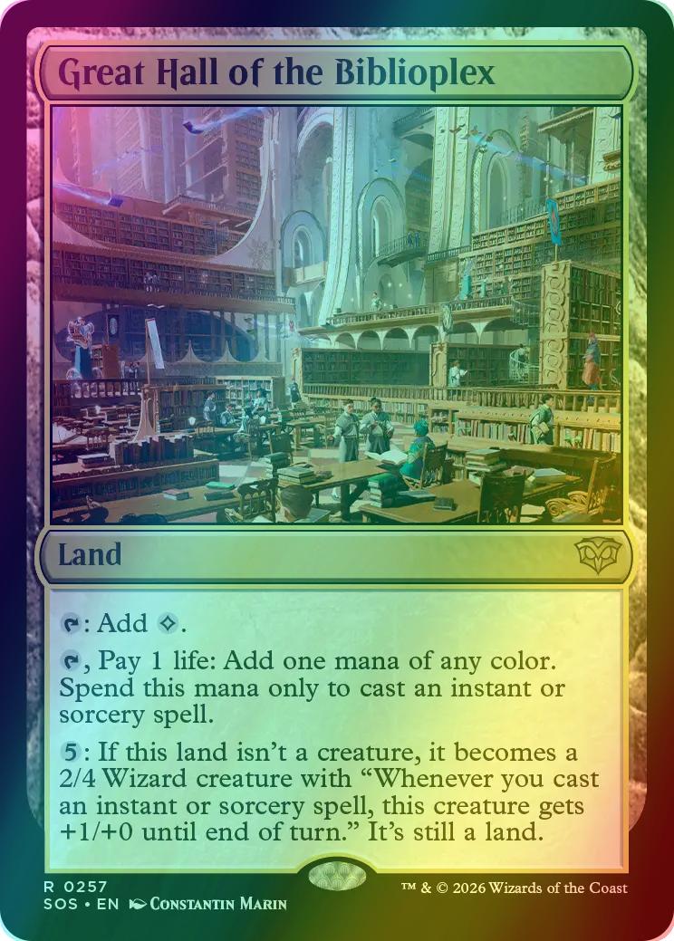 Great Hall of the Biblioplex [257] [Secrets of Strixhaven] [Foil]