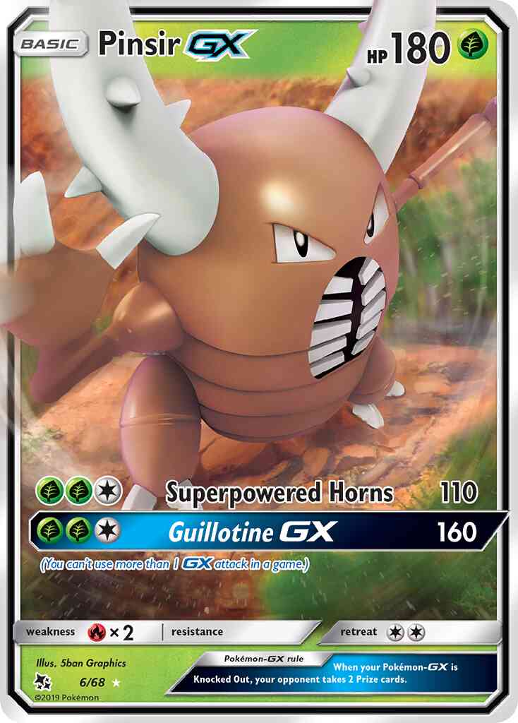 Pinsir-GX - 6/68 - Rare Holo GX [sm115-6] [Ultra]