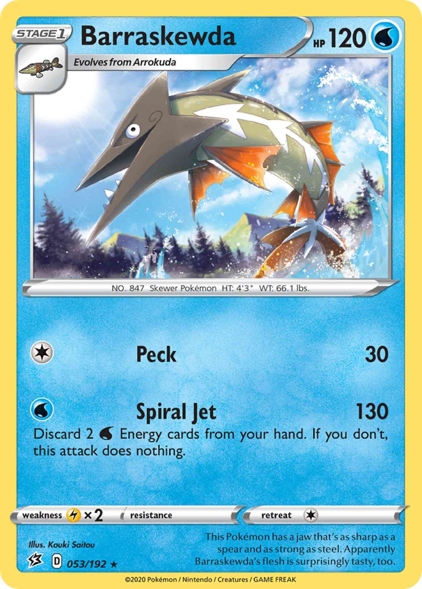 Barraskewda - 053/192 - Rare [swsh2-053] [Non-Holo]