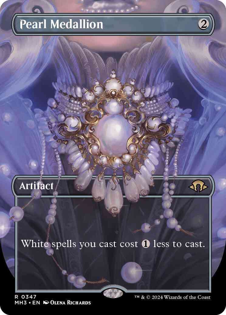 Pearl Medallion [347] [Borderless] [Frame Break] [Modern Horizons 3] [Non-Foil]