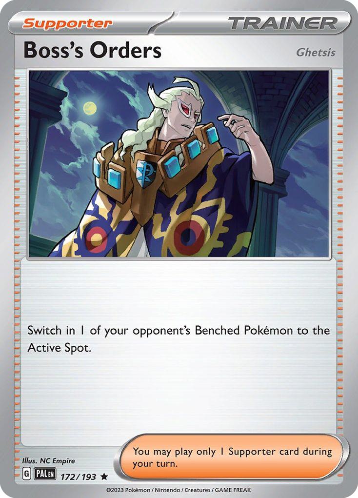 Boss's Orders - Ghetsis - 172/193 - Rare [sv02-172] [Holo]