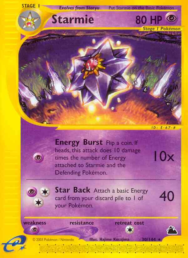 Starmie - 30/144 - Rare [ecard3-30] [Non-Holo]