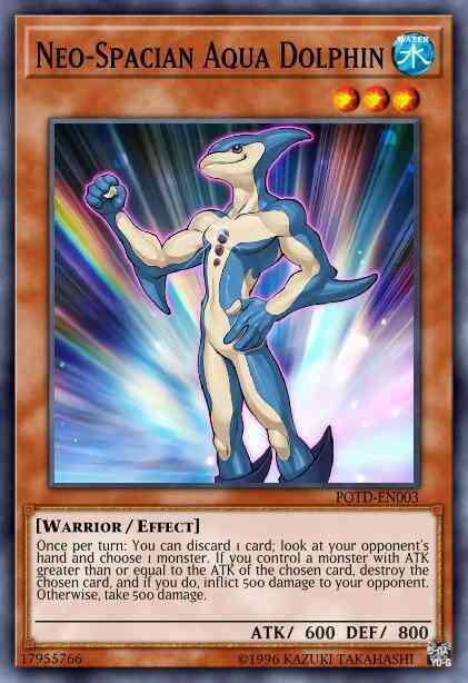 Neo-Spacian Aqua Dolphin - POTD-EN003 - Ultimate Rare - Unlimited