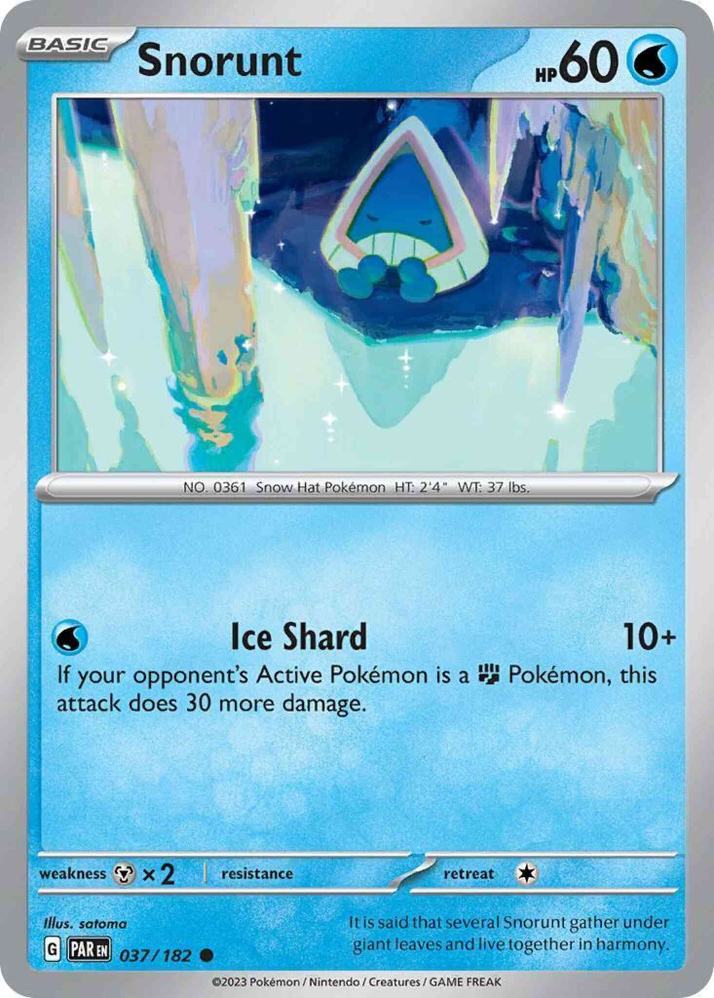 Snorunt - 037/182 - Common [sv04-037] [Non-Holo]