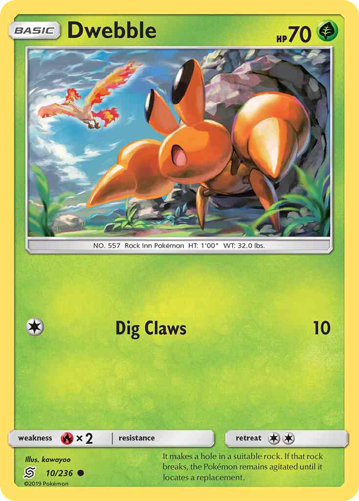 Dwebble - 10/236 - Common [sm11-10] [Non-Holo]