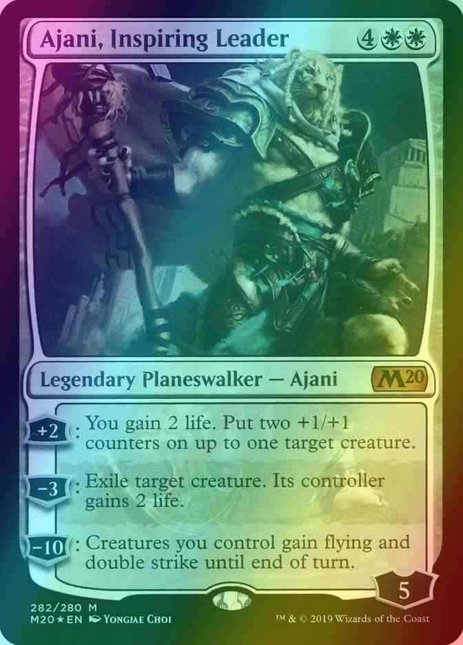 Ajani, Inspiring Leader [282] [Planeswalker Deck Exclusive] [Core Set 2020] [Foil]