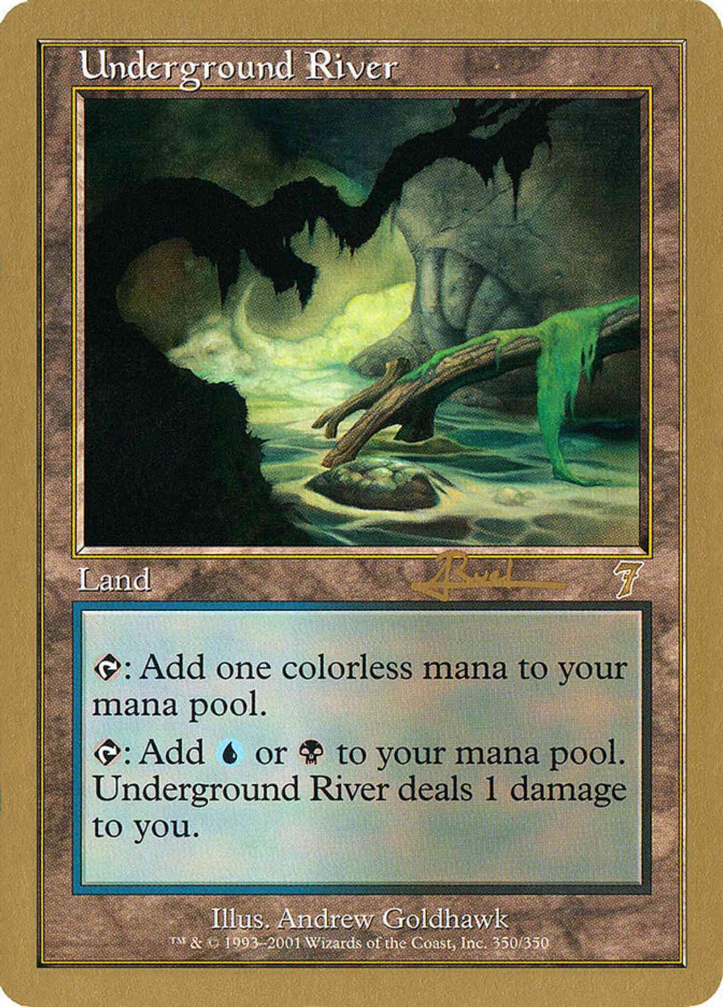 Underground River [ar350] [World Championship Decks 2001] [Non-Foil]