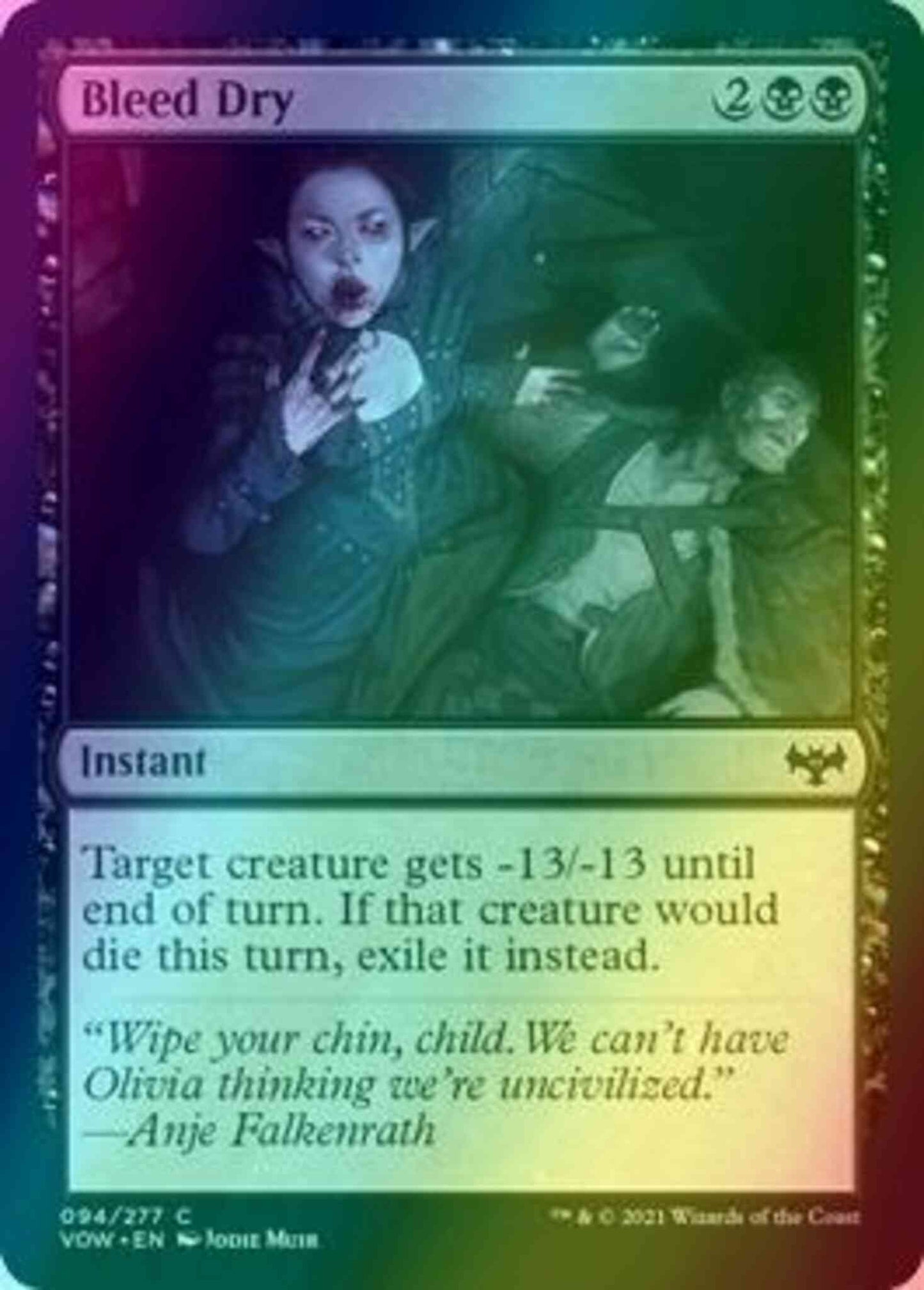 Bleed Dry [94] [Innistrad: Crimson Vow] [Foil]