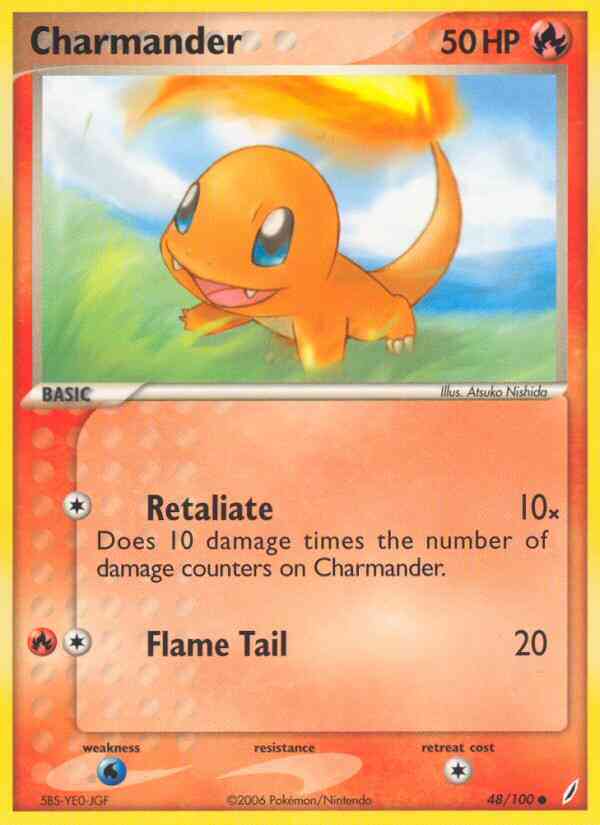 Charmander - 48/100 - Common [ex14-48] [Non-Holo]