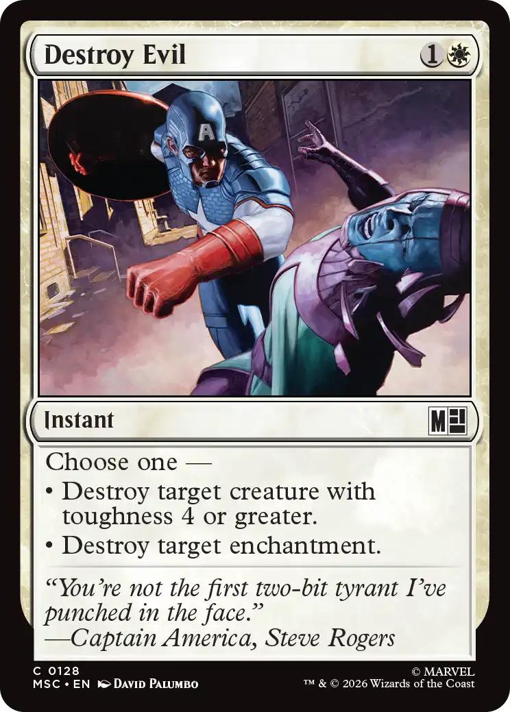 Destroy Evil [128] [Marvel Super Heroes: Commander] [Non-Foil]