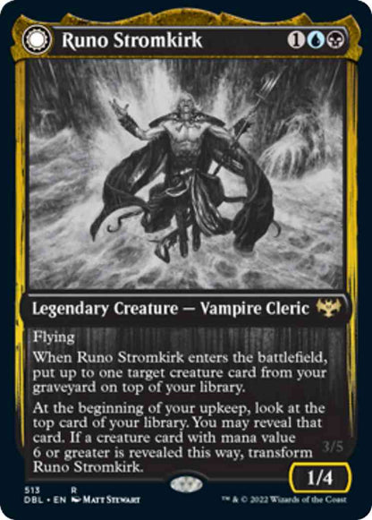 Runo Stromkirk // Krothuss, Lord of the Deep [513] [Innistrad: Double Feature] [Non-Foil]