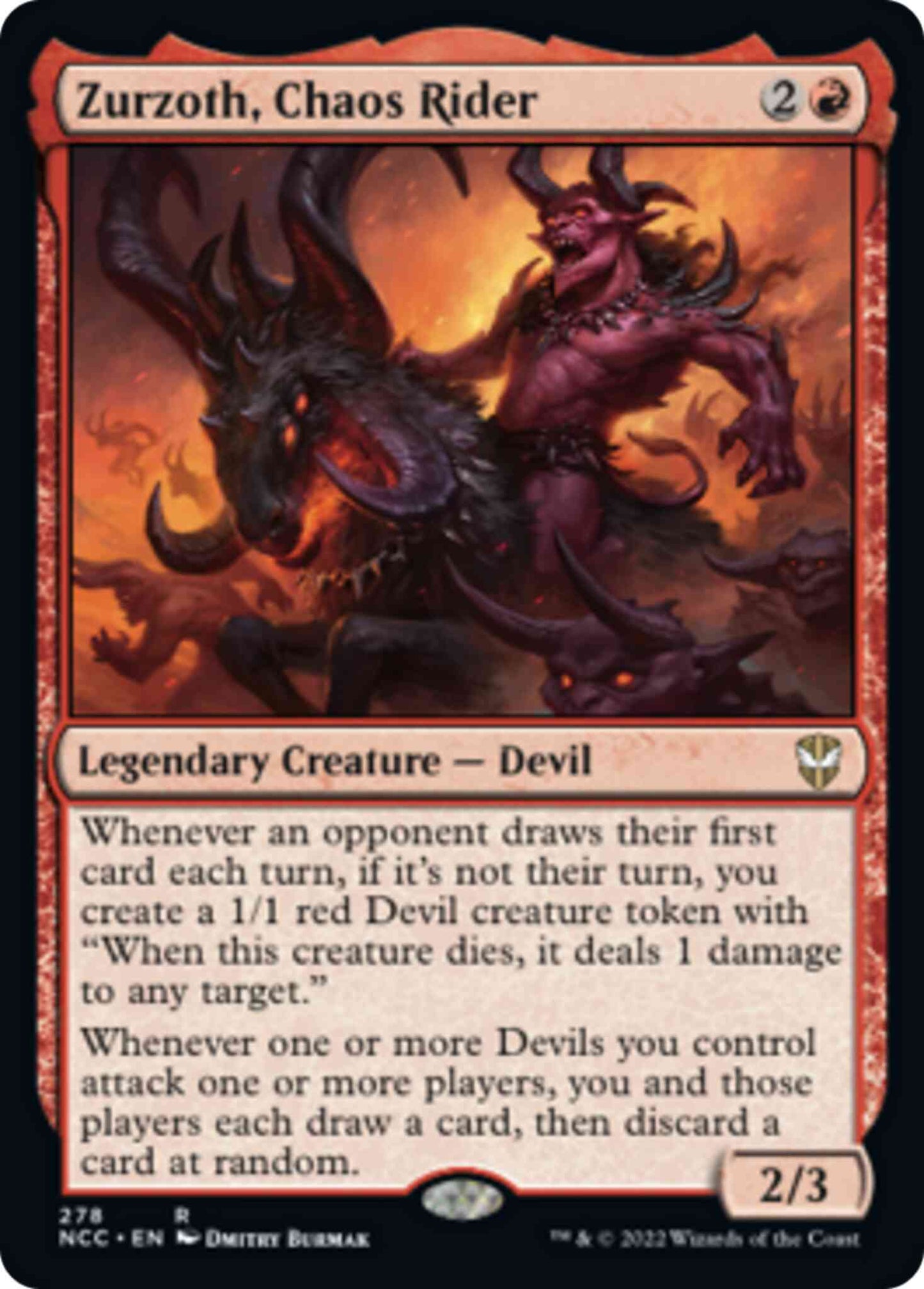 Zurzoth, Chaos Rider [278] [Streets of New Capenna: Commander] [Non-Foil]