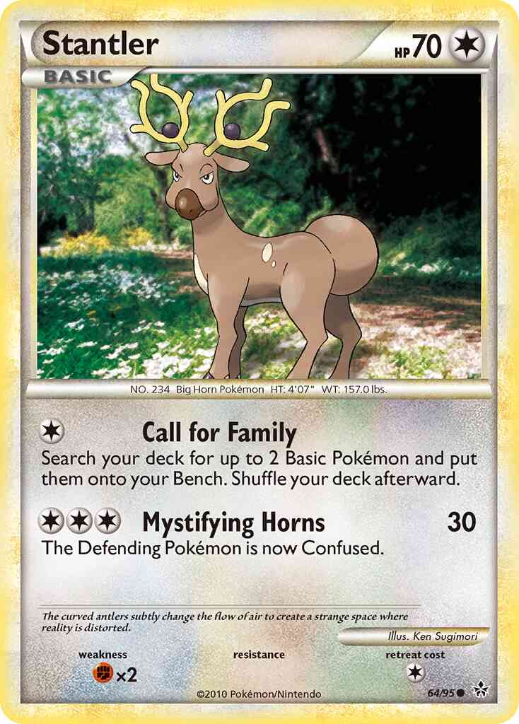 Stantler - 64/95 - Common [hgss2-64] [Reverse Holo]