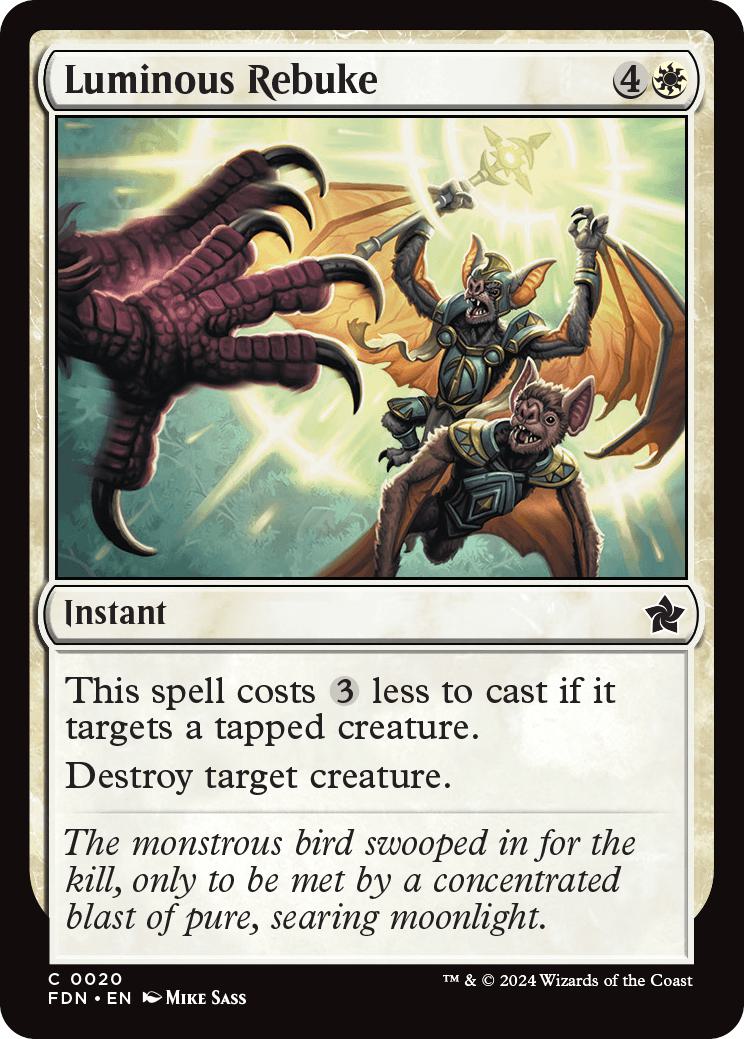 Luminous Rebuke [20] [Foundations] [Non-Foil]
