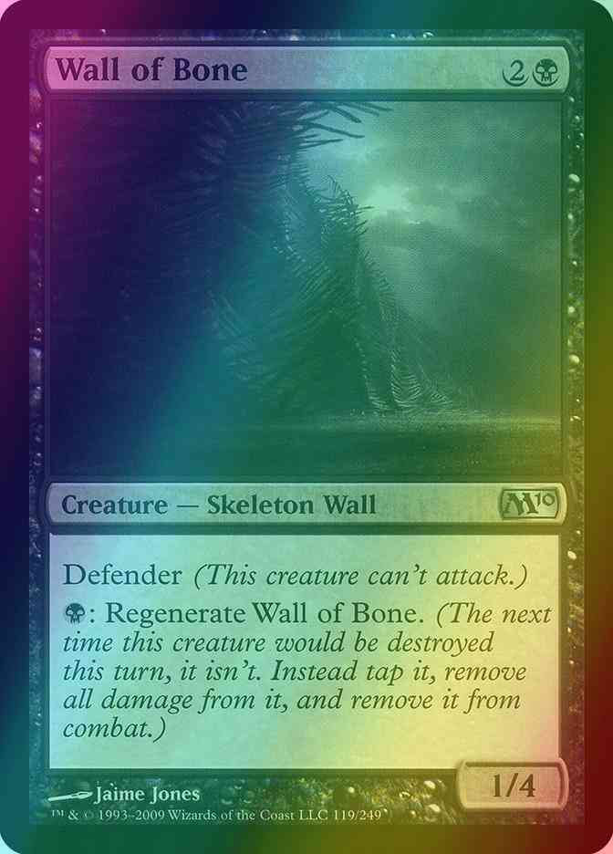 Wall of Bone [119] [Magic 2010] [Foil]