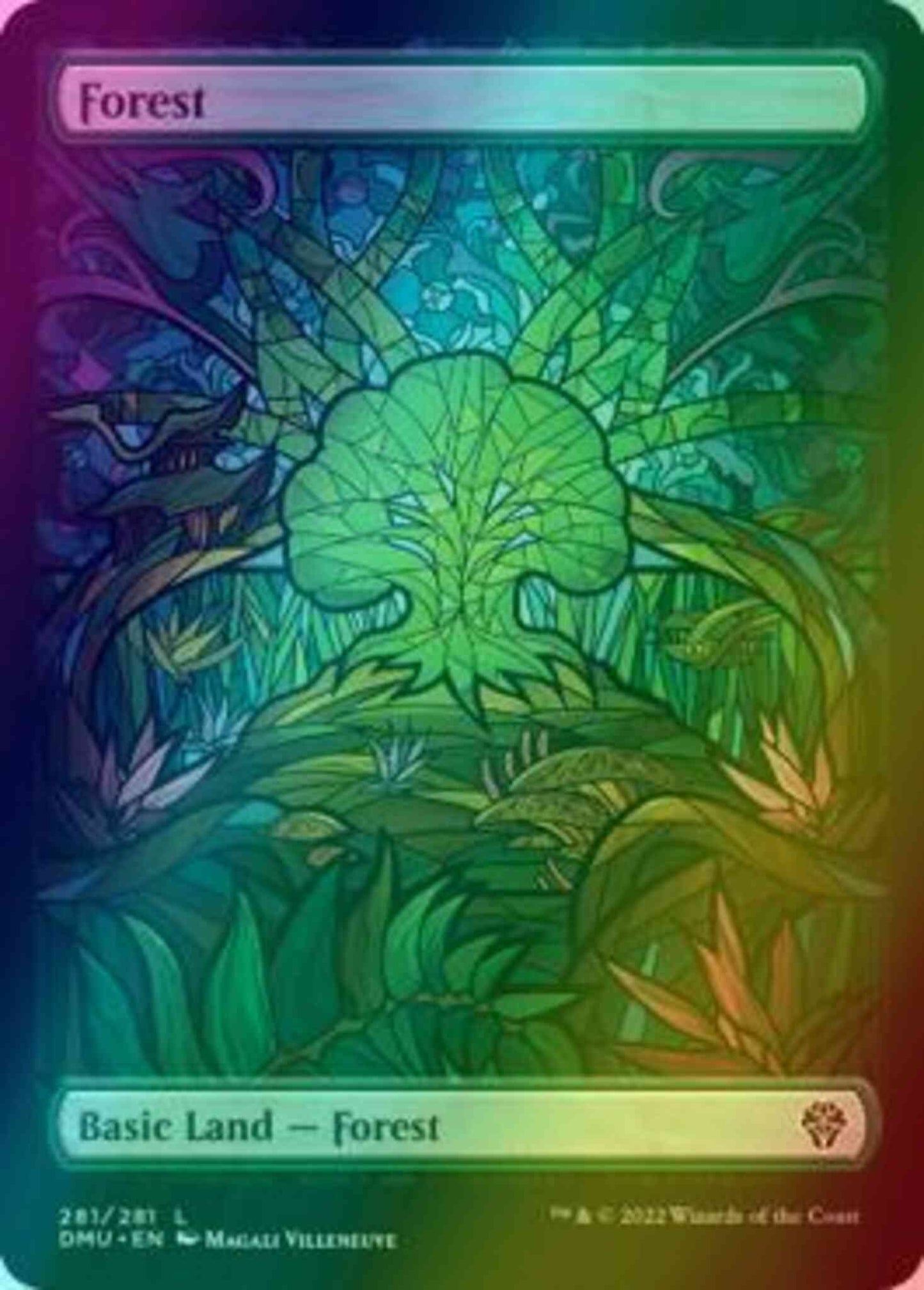 Forest [281] [Full Art] [Stained Glass Showcase] [Dominaria United] [Foil]