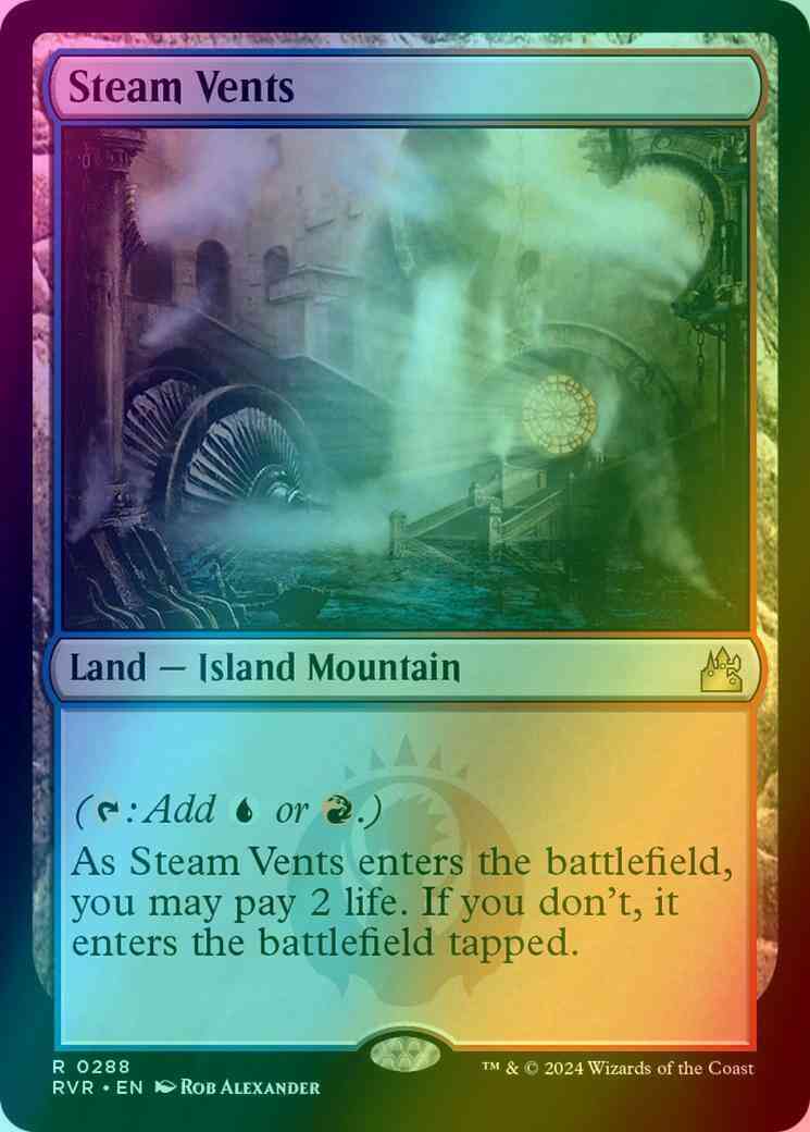Steam Vents [288] [Ravnica Remastered] [Foil]