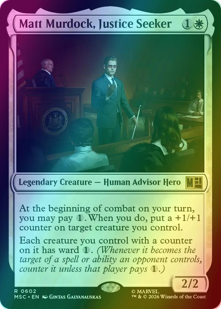 Matt Murdock, Justice Seeker [602] [Jumpstart] [Marvel Super Heroes: Commander] [Foil]