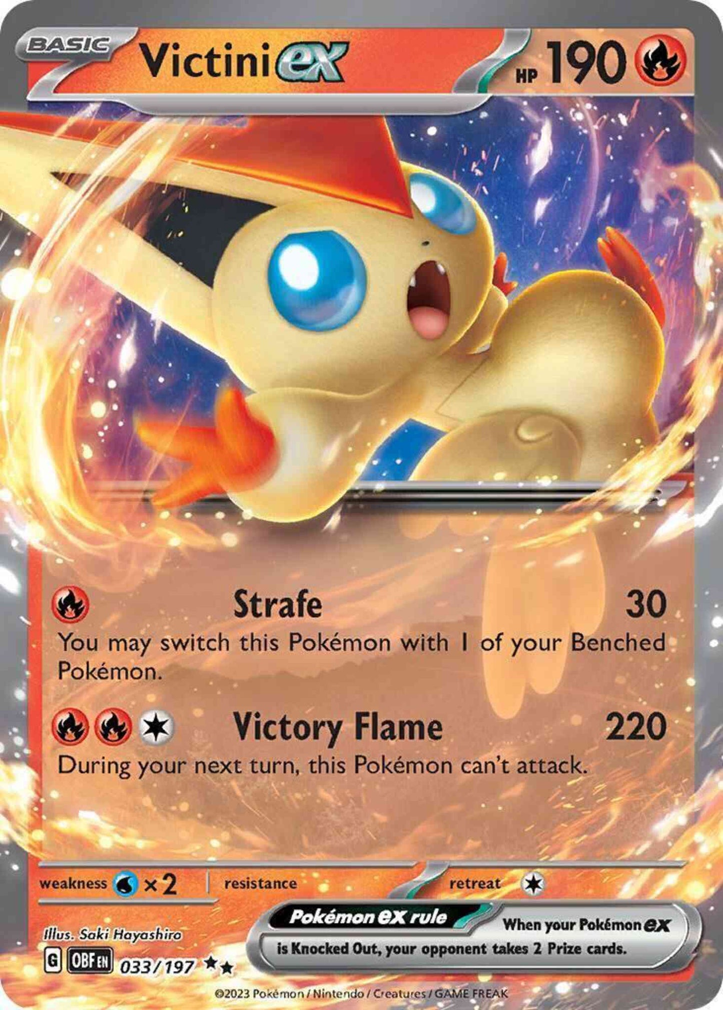 Victini ex - 033/197 - Double Rare [sv03-033] [Ultra]