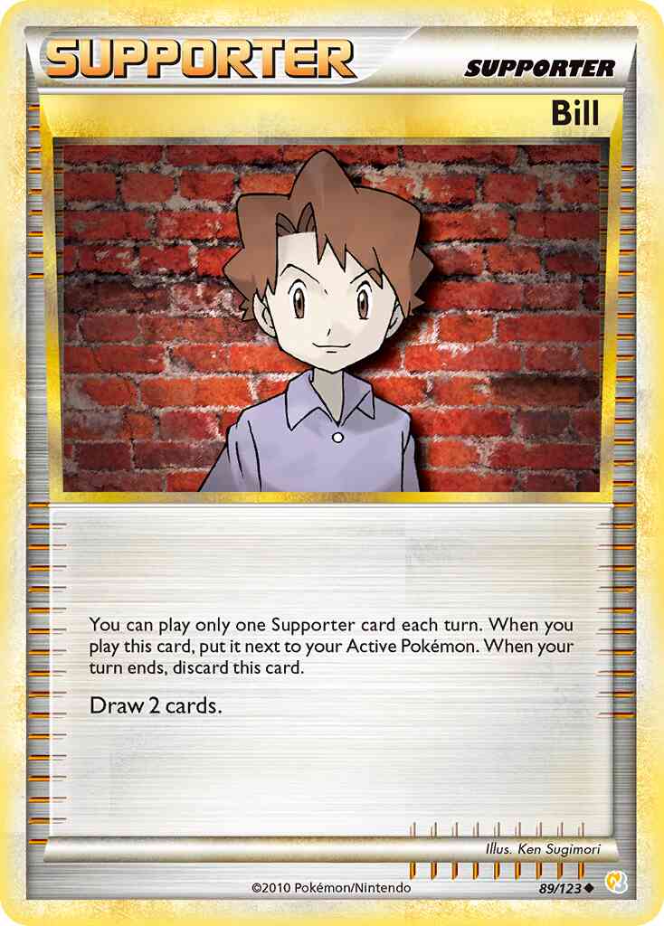 Bill - 89/123 - Uncommon [hgss1-89] [Non-Holo]