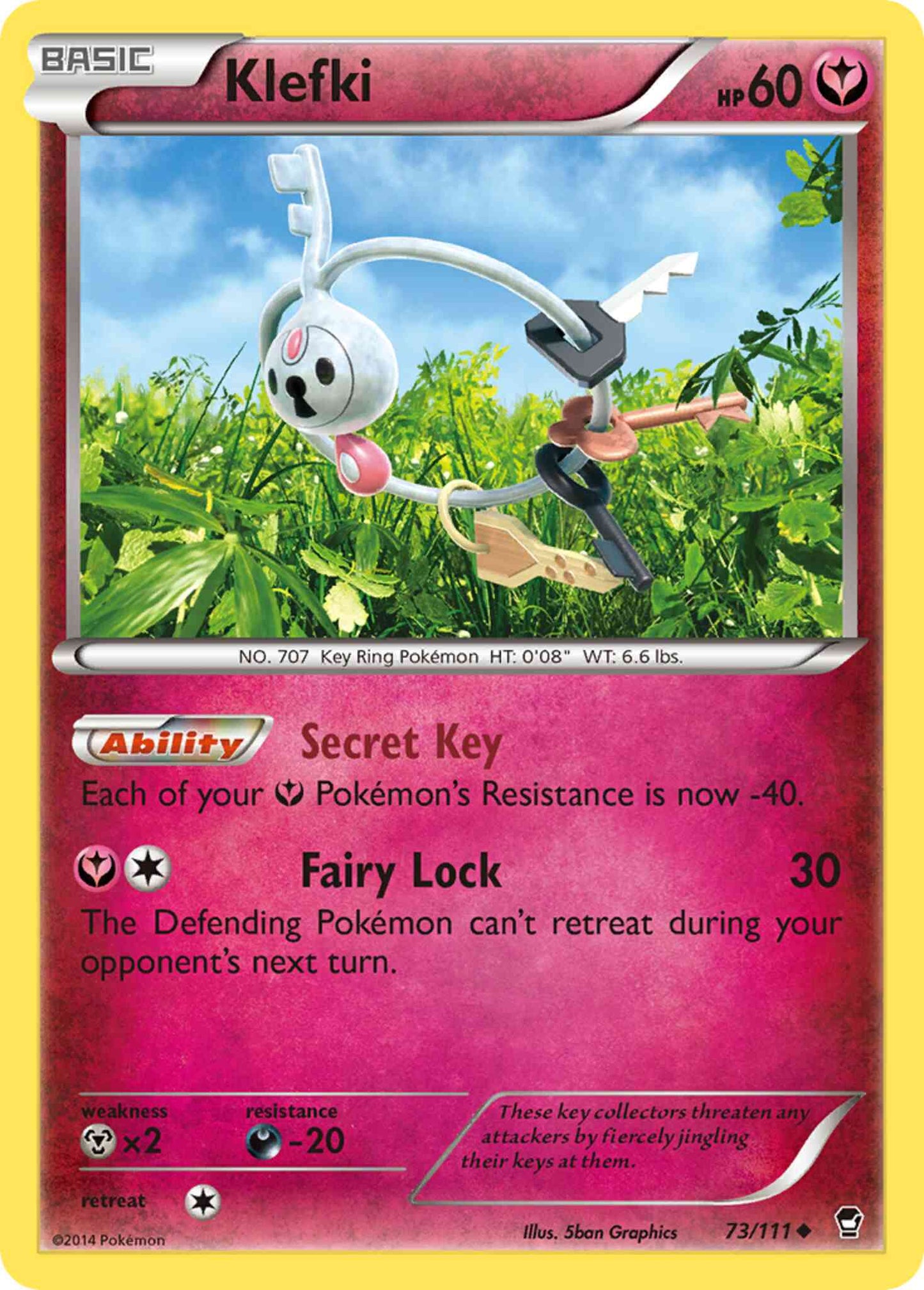 Klefki - 73/111 - Uncommon [xy3-73] [Non-Holo]