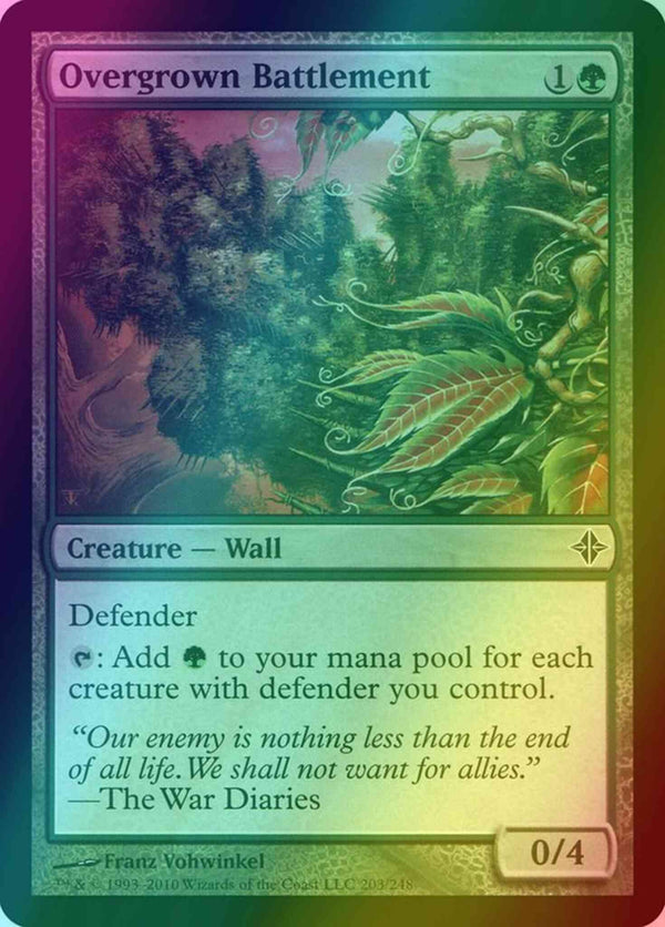 Overgrown Battlement [203] [Rise Of The Eldrazi] [Foil]