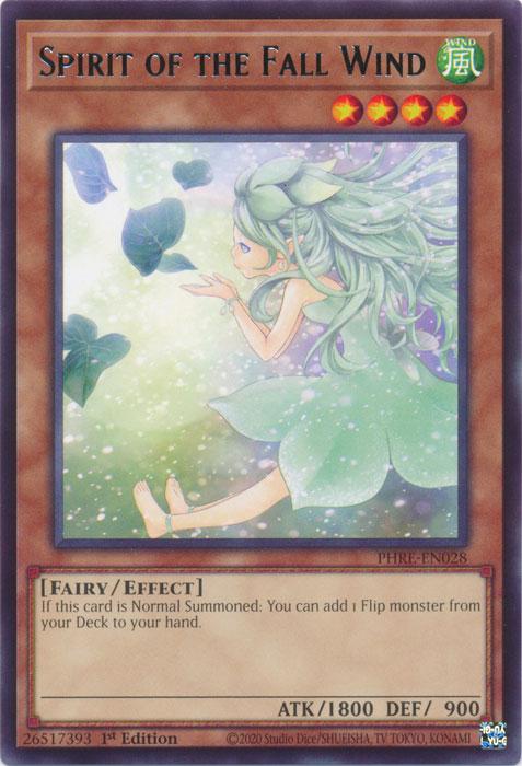 Spirit of the Fall Wind - PHRE-EN028 - Rare - 1st Edition