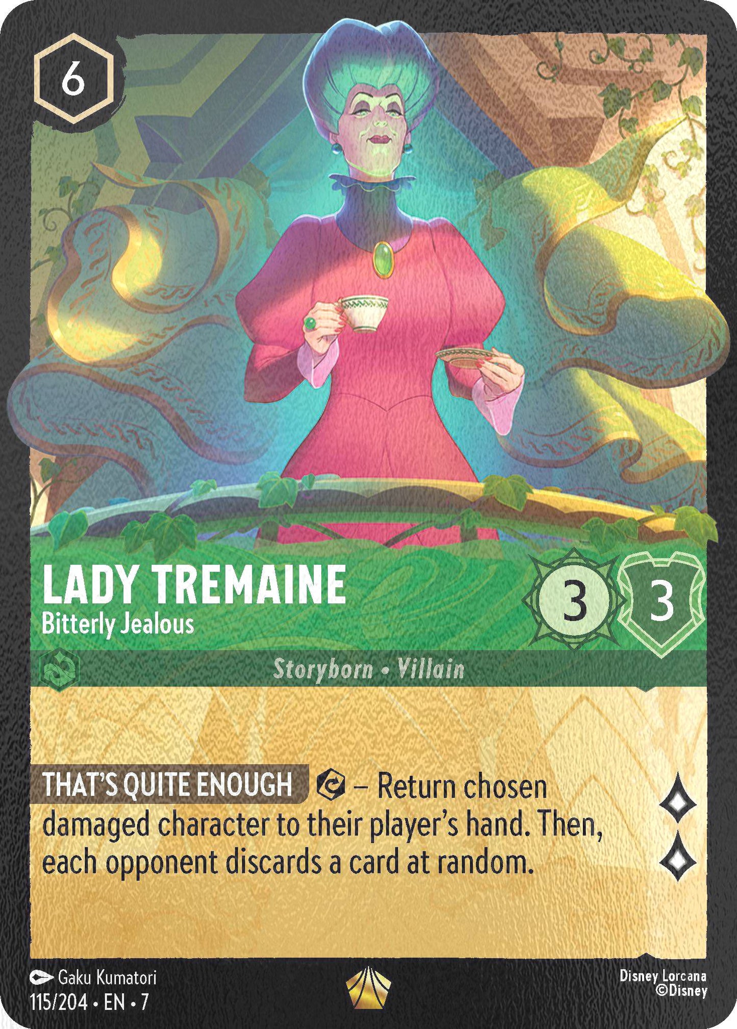 Lady Tremaine - Bitterly Jealous - 115/204 [Archazia's Island] [Cold Foil]