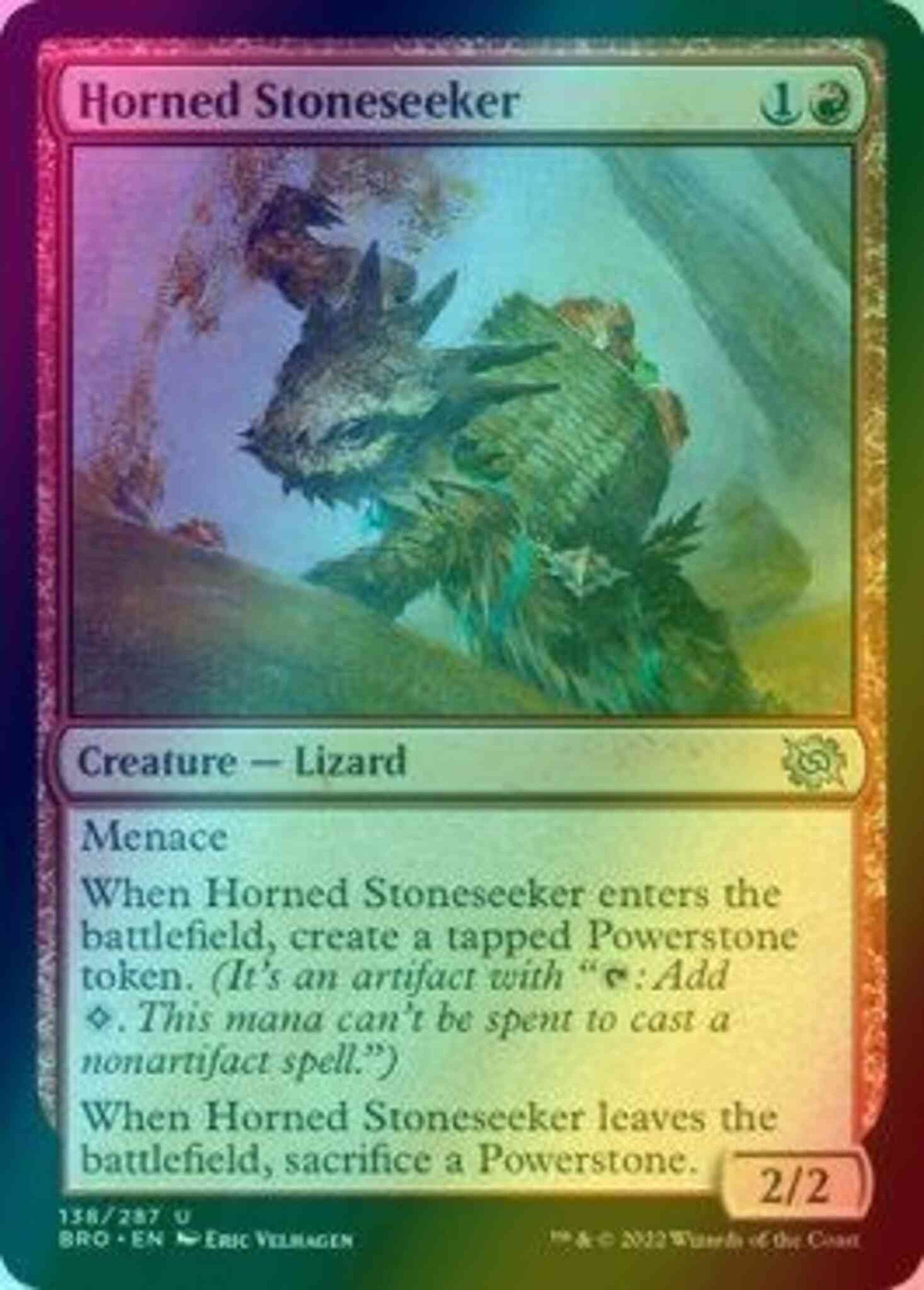 Horned Stoneseeker [138] [The Brothers' War] [Foil]
