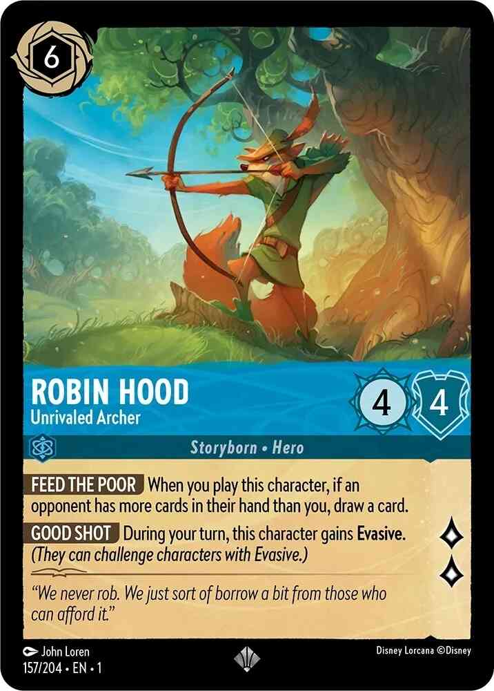 Robin Hood - Unrivaled Archer - 157/204 [The First Chapter] [Cold Foil]