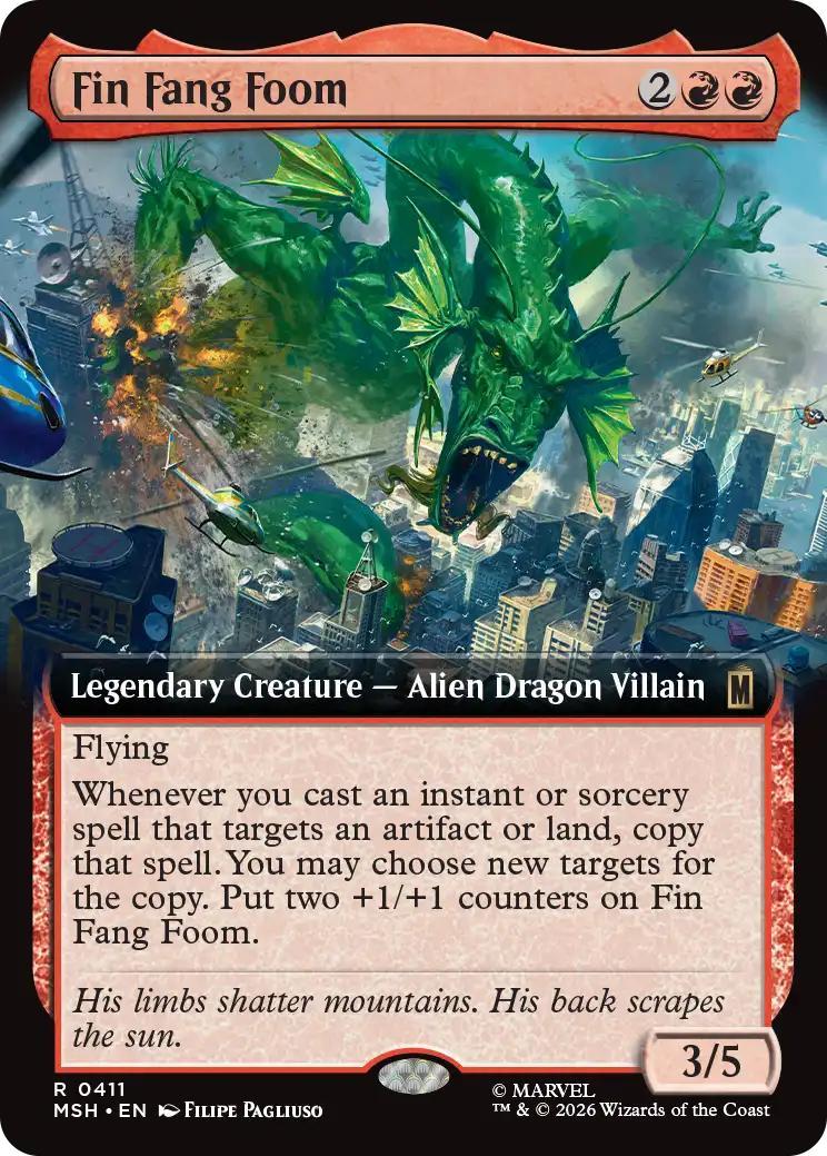 Fin Fang Foom [411] [Extended Art] [Marvel Super Heroes] [Non-Foil]
