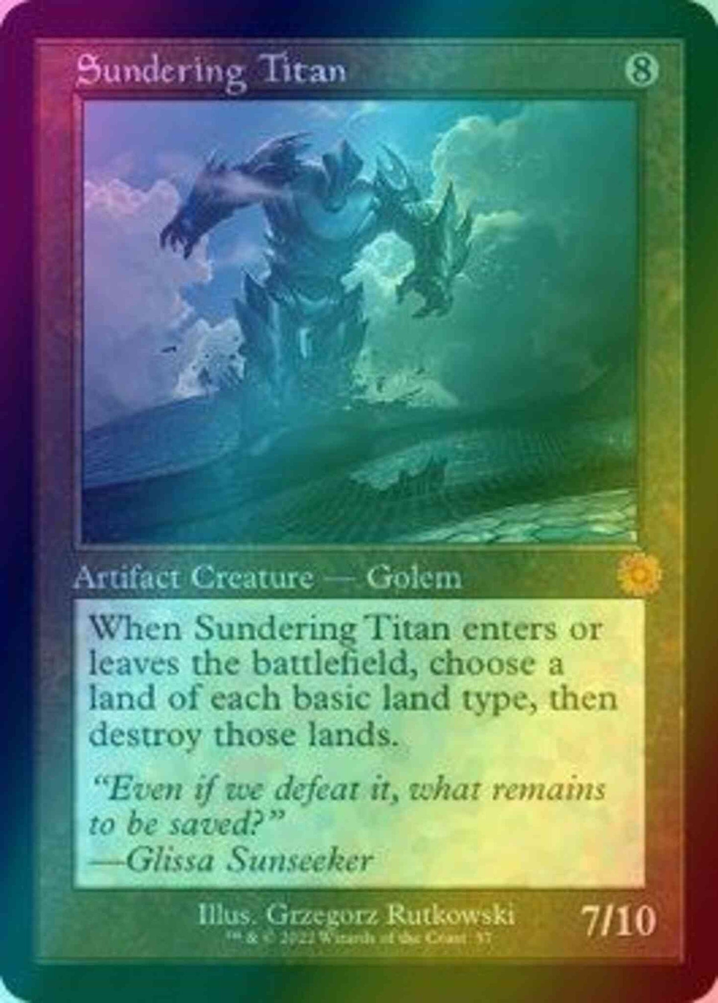 Sundering Titan [57] [Retro Frame] [The Brothers' War Retro Artifacts] [Foil]