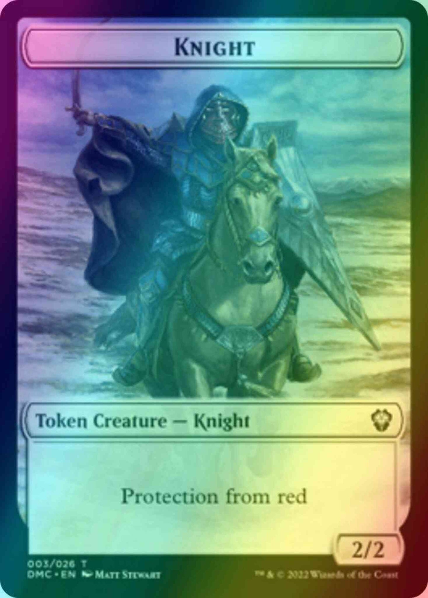Knight Token (03) // Soldier Token (04) [DMC/DMU Set Symbol] [Dominaria United: Tokens] [Foil]
